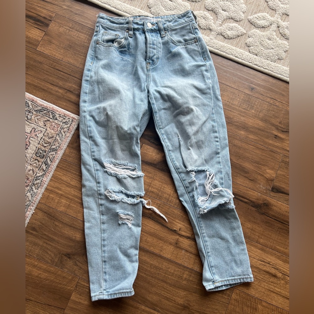 MELVILLE distressed crop Jeans